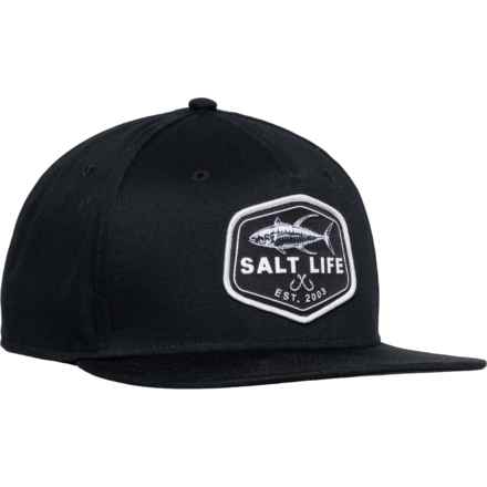SALT LIFE Salty Journey Trucker Hat in Black