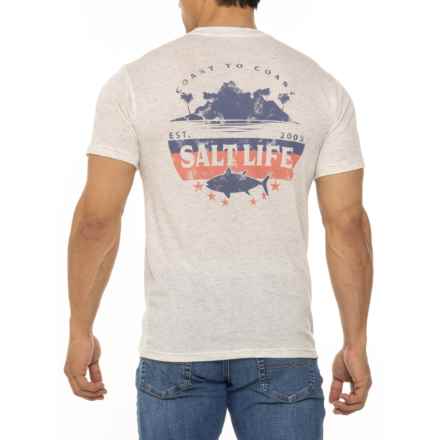 SALT LIFE Tri-Blend Tuna Haven Graphic T-Shirt - Short Sleeve in Chalk