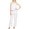 SALTY LEMON Gauze Tank Top and Pants Beach Cover-Up Set in White