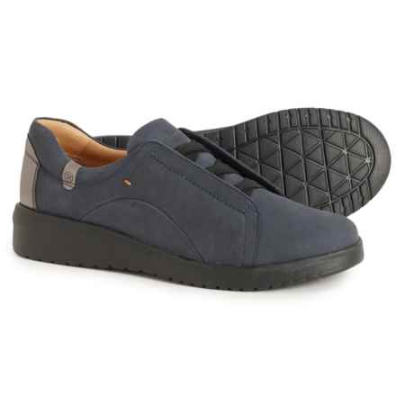 Samuel Hubbard Marin Gore-Lace Shoes - Nubuck, Slip-Ons (For Women) in Navy