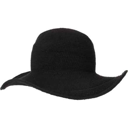 San Diego Hat Company Cotton Crochet Hat - UPF 50+ in Black