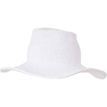 San Diego Hat Company Cotton Crochet Hat - UPF 50+ in White