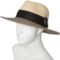 1VXUX_2 San Diego Hat Company Mixed Texture Buckle Fedora (For Women)