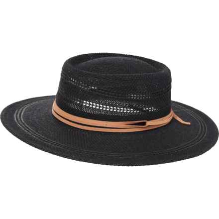 SAN DIEGO HAT Jackson Boater Hat (For Women) in Black