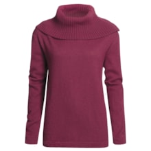 San York Alpaca Pullover Sweater - Cowl Neck (For Women) in Burgundy - Closeouts