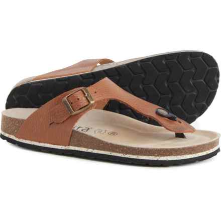 Sanita Made in Spain Bora Bora Thong Sandals - Leather (For Women) in Chestnut