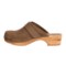 123KF_2 Sanita Wood Tybet Oil Clogs - Oiled Suede (For Women)