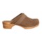123KF_3 Sanita Wood Tybet Oil Clogs - Oiled Suede (For Women)
