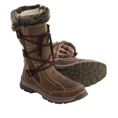 Santana Canada Mendoza Leather Snow Boots (For Women) - Save 86%