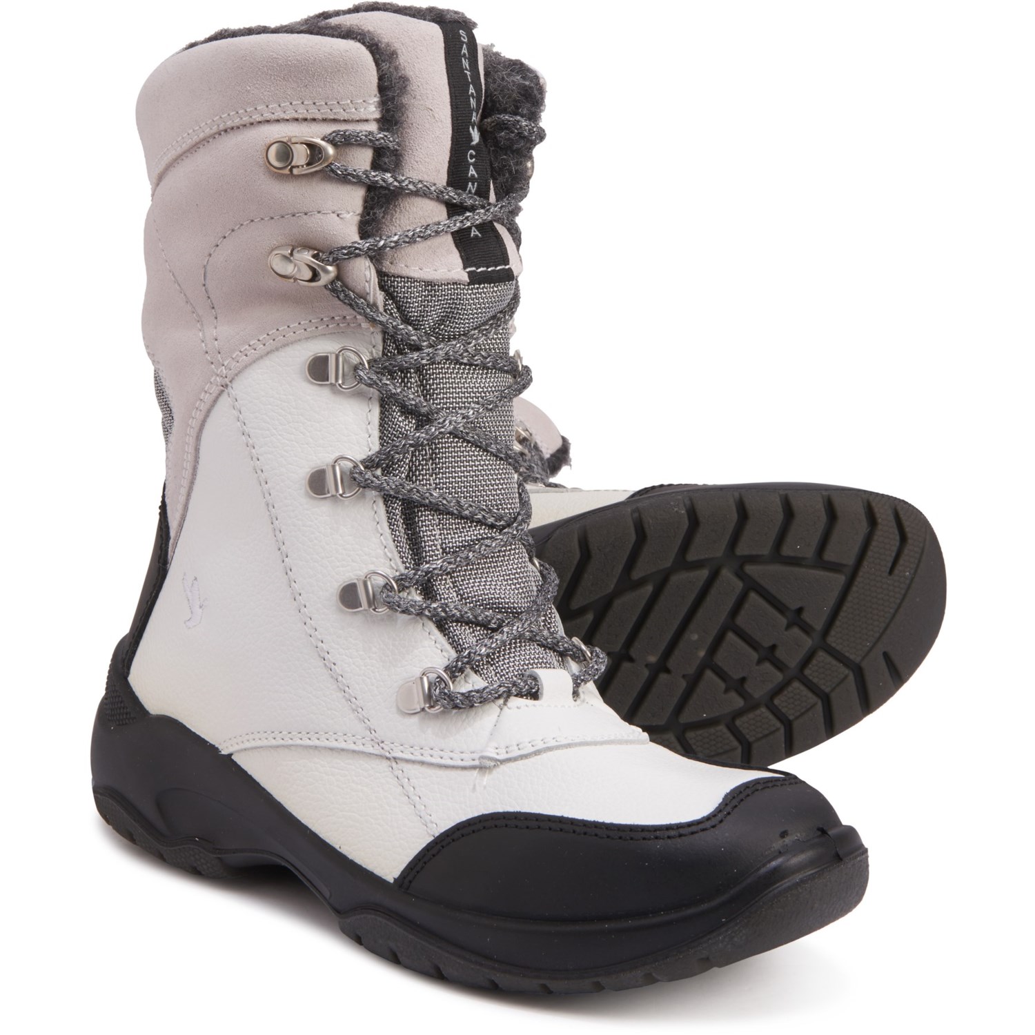 white waterproof boots