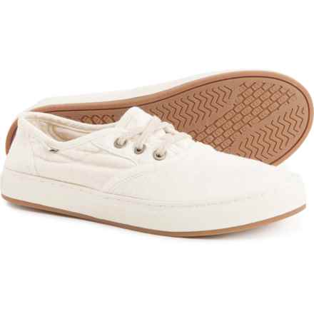 Sanuk Avery Lace-Up Hemp Sneakers (For Women) in Washed White