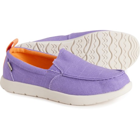 Sanuk Girls Lil Sidewalk Surfer Lite Shoes - Slip-Ons in Purple