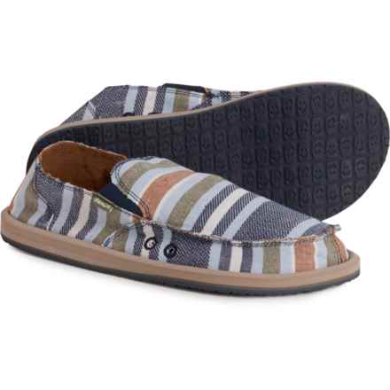 Sanuk Sidewalk Surfer Blanket Shoes (For Men) in Navy Stripe