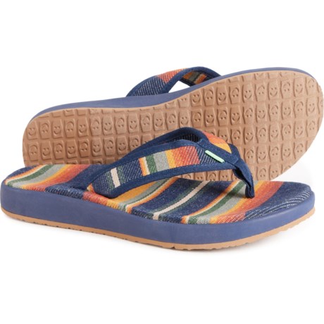 Sanuk U Furreal ST Sandals (For Men) in Pacific Stripe