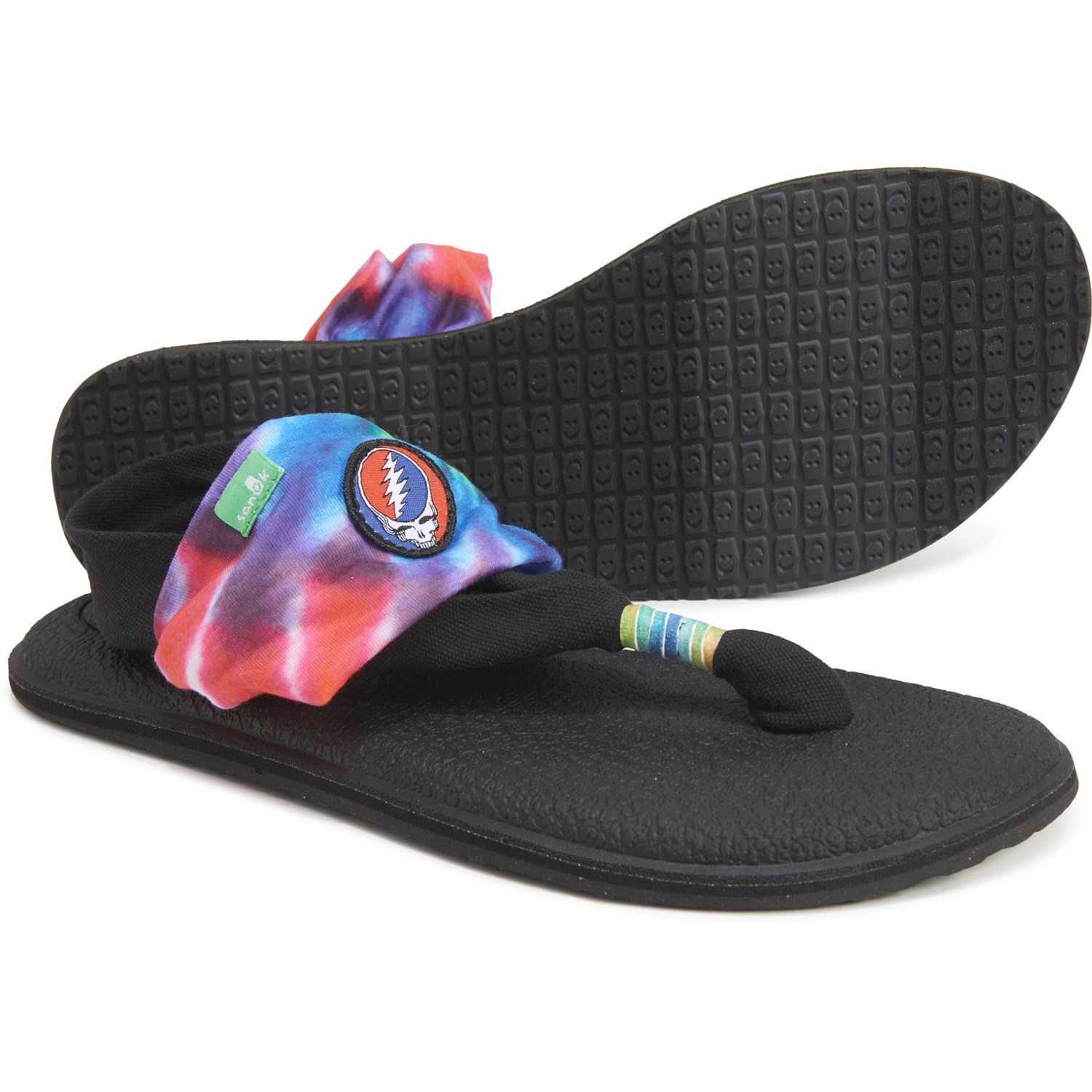 sanuk grateful dead flip flops