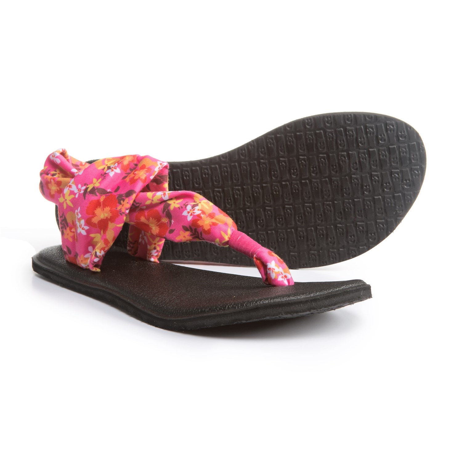 Sanuk Yoga Sling Burst Prints Sandals (For Girls)