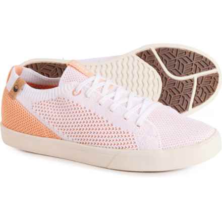 SAOLA Cannon Knit II Sneakers (For Women) in White Peach