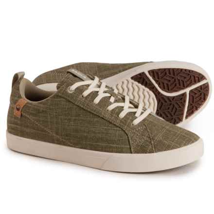 SAOLA Cannon Linen Sneakers (For Women) in Olive