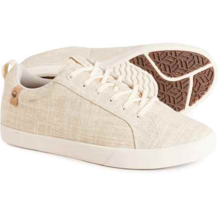 SAOLA Cannon Sneakers - Linen (For Women) in Sand