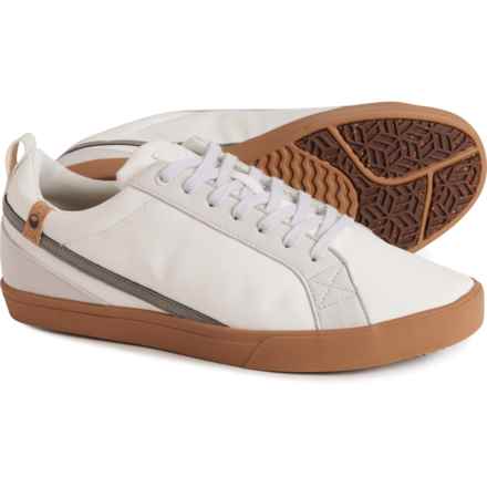 SAOLA Cannon Sneakers - Vegan Leather (For Men) in 515 White/Dark Grey