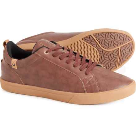 SAOLA Cannon Sneakers - Vegan Leather (For Men) in Chocolate