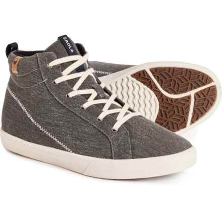 SAOLA Wanaka Canvas Sneakers (For Women) in Dark Grey