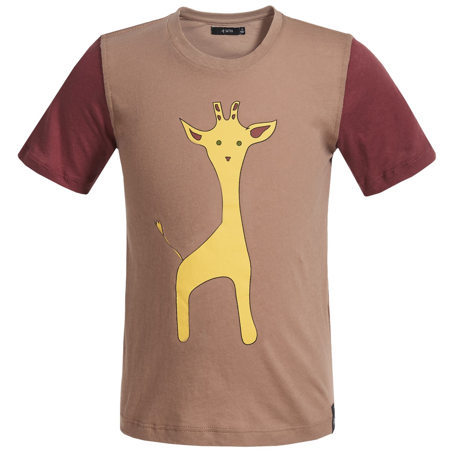 Satva Organic Cotton Color-Block T-Shirt – Short Sleeve (For Toddler Girls)