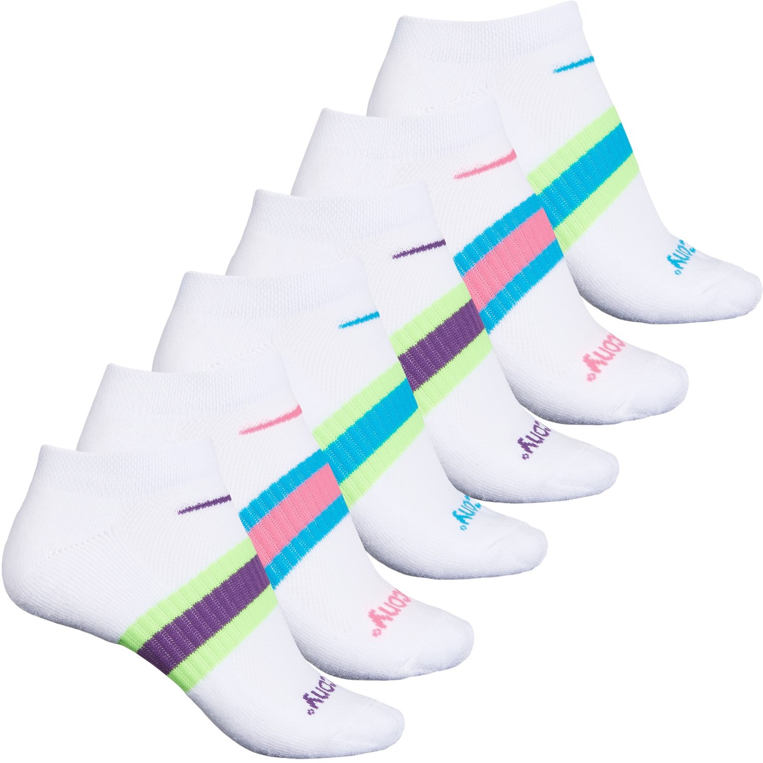 Saucony Arch Stripe Running Socks (For 