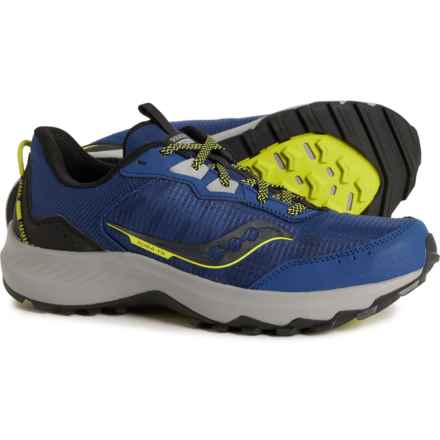 Saucony Aura Trail Running Shoes (For Men) in Indigo/Black