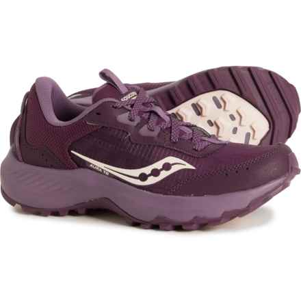 Saucony Aura Trail Running Shoes (For Women) in Plum/Pearl