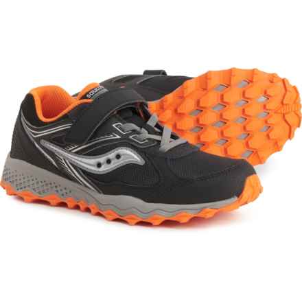 Saucony Big Boys Cohesion TR14 A-C Running Shoes in Black/Orange