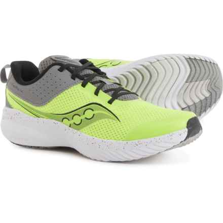 Saucony Big Boys Kinvara 14 LTT Running Shoes in Citron/Grey