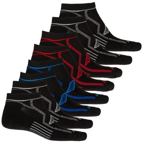 8-Pack Saucony Bolt No-Show Below the Ankle Mens Socks