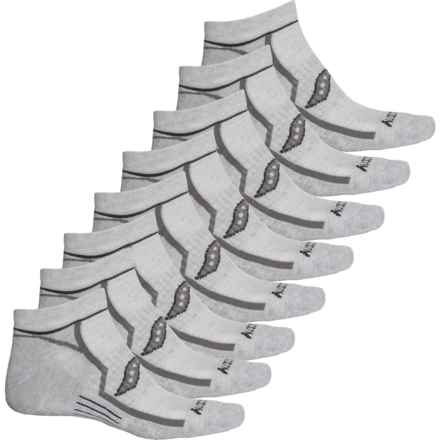 Saucony Bolt Running Socks - 8-Pack, Below the Ankle (For Men) in Grey Heather