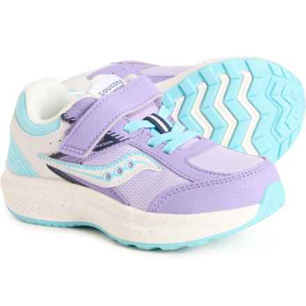 Saucony Boys and Girls Cohesion KDZ A/C Sneakers - Wide Width in Purple/Blue