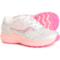 Saucony Boys and Girls Cohesion KDZ LTT Sneakers in Silver/Coral