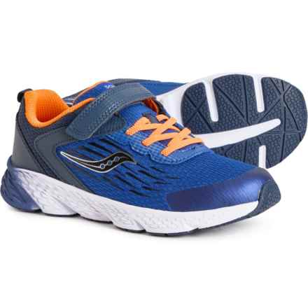 Saucony Boys and Girls Wind A/C Sneakers - Wide in Navy - Closeouts