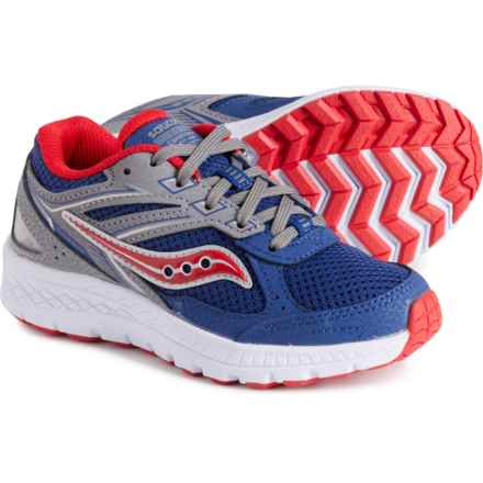 Saucony Boys Cohesion 14 LTT Running Shoes in Navy/Red