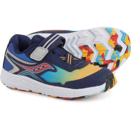 Saucony Boys Ride 10 Jr. Running Shoes in Blue/Yellow