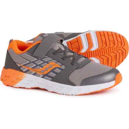 Saucony Boys Wind A/C 2.0 Sneakers in Grey/Orange