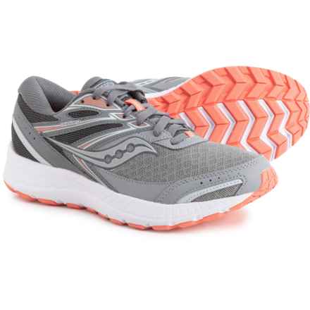 Saucony Cohesion 13 Running Shoes (For Women) in Alloy/Coral/Sky
