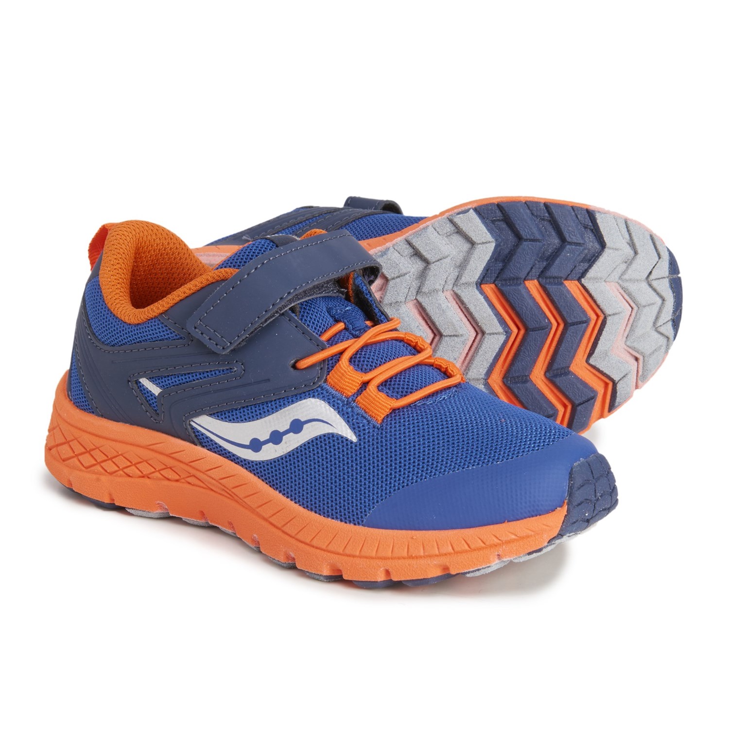 orange saucony running shoes