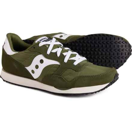 Saucony DXN Trainer Vintage Sneakers - Leather (For Men) in Forest/White