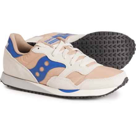 Saucony DXN Trainer Vintage Sneakers - Leather (For Men) in Tan/Blue