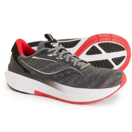 Saucony Echelon 9 Running Shoes (For Men) in Charcoal/Red Sky