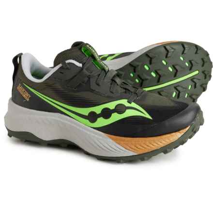 Saucony Endorphin Edge Running Shoes (For Men) in Umbra/Slime