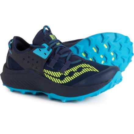 Saucony Endorphin Rift Trail Running Shoes (For Men) in Navy/Vizi Blue