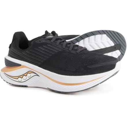 Saucony Endorphin Shift 3 Running Shoes - Wide Width (For Men) in Black/Goldstruck