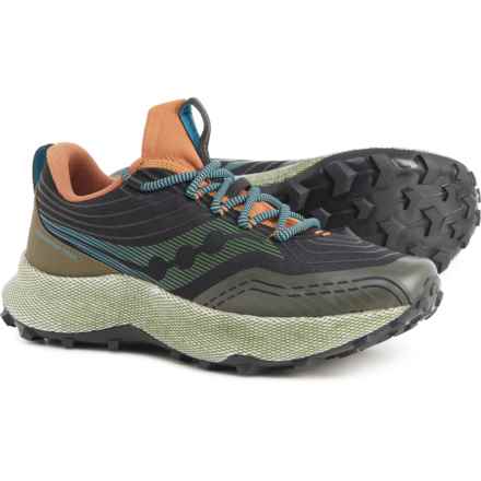 Saucony Endorphin Trail Peak Running Shoes (For Men) in Olive/Black