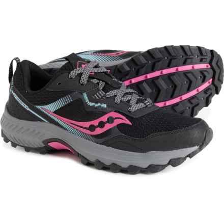 Saucony Excursion TR16 Trail Running Shoes (For Women) in Black/Fuchsia